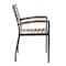 Flash Furniture Indoor/Outdoor Faux Teak Patio Chairs, PK2 2-XU-DG-HW6006-GG - alternate 3